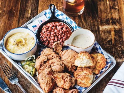 CRISPY GOODNESS: Julep’s Fried Chicken.