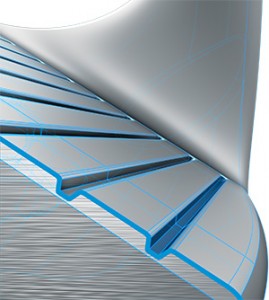 Cross section, glide wedge