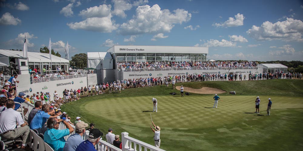 The “grand grand” prize of the raffle will be to the 2019 BMW Championship at Medinah Country Club in suburban Chicago.