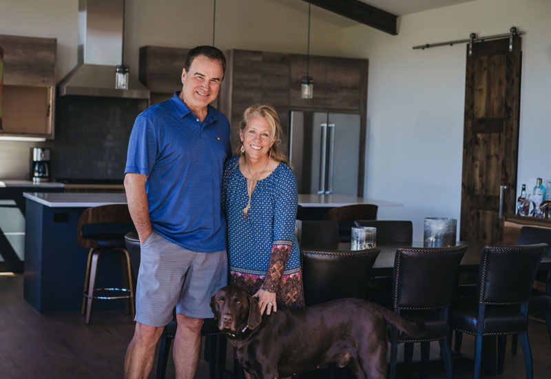 The Benemanns at their Frost Creek home.