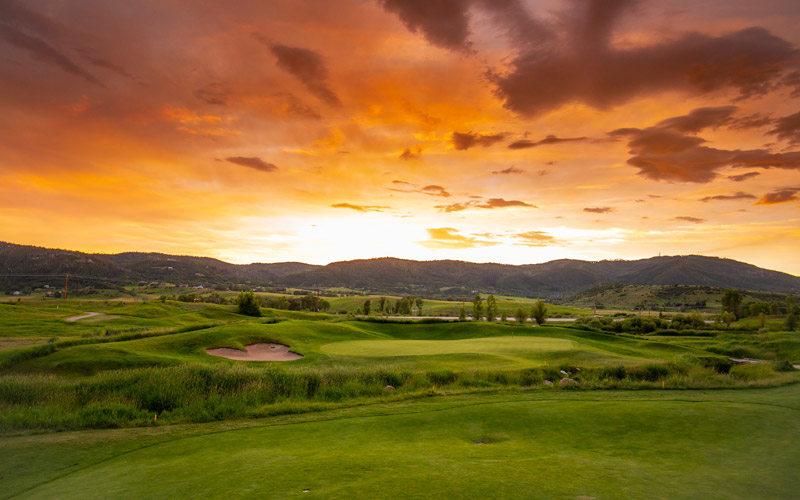 Haymaker Golf Course sunset - Steamboat Springs, Colorado
