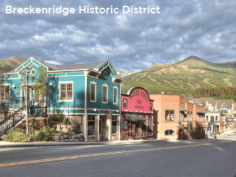 The historic district in Breckenridge - Summit County