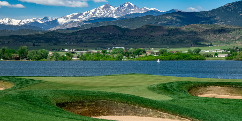 TPC Colorado with snow-capped peaks in the background