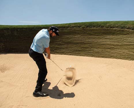 Mark Hubbard bunker shot lesson, step 4