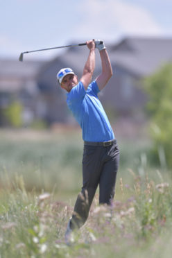 2019 CoBank Colorado Open Champion Sam Saunders swings