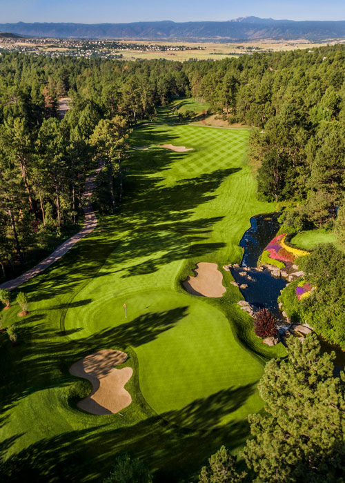 Castle Pines Golf Club, No. 12 by Premier Aerials