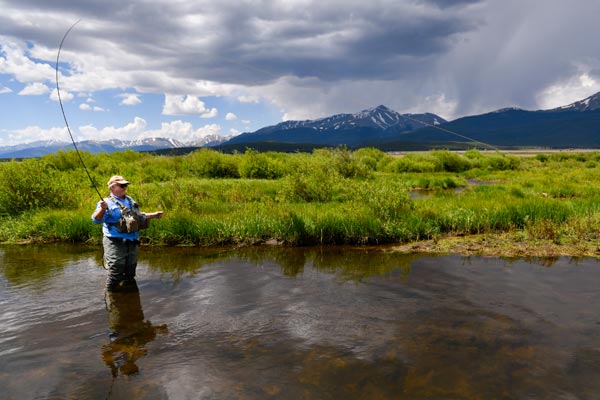 Charles Duke back in the river after surgery at the Steadman Hawkins Clinic Denver