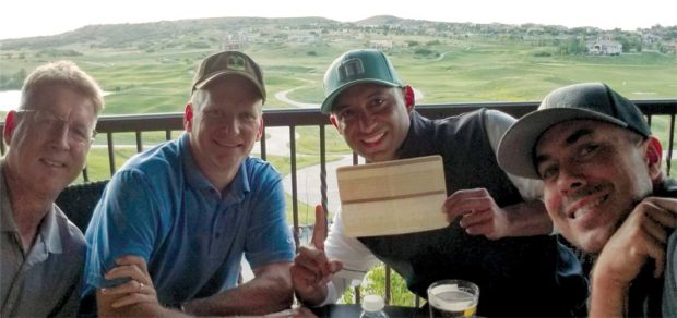 Eloy Ramos and buddies at the Club at Pradera.