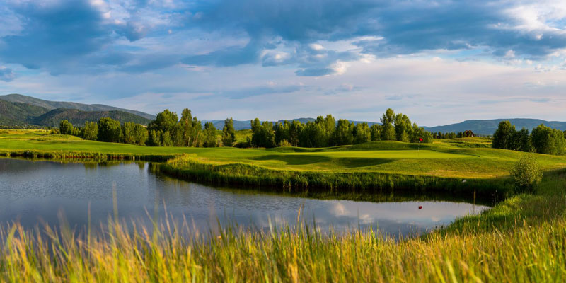 Beautiful Haymaker Golf Course in Steamboat Springs, Colorado.