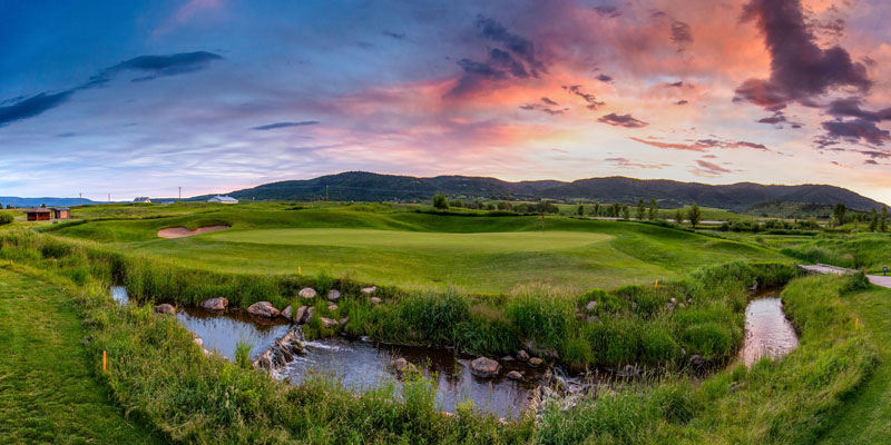 A sunset on Haymaker Golf Course