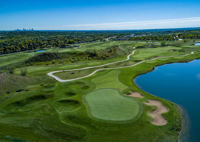 Homestead Golf Course, No. 15 by Premier Aerials