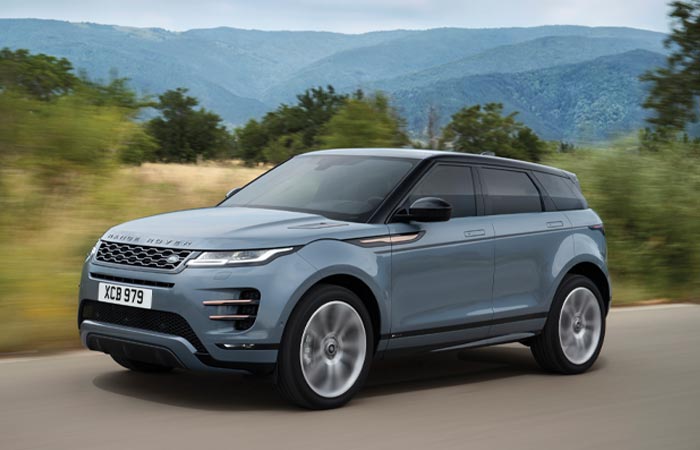 Slate blue 2020 Range Rover Evoque Crossover