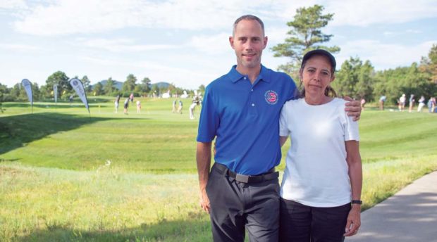 Army veteran Steven Klimtczak and his mother.
