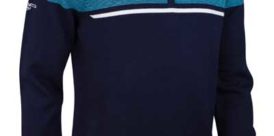 g.Corrie: Zip Neck Birdseye Stripe Flash Sweater