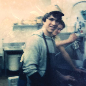 Tim Shantz when he was a "dishdog" at Le Peep in Boulder