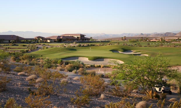 A par 3 at Bear's Best in Las Vegas, Nevada