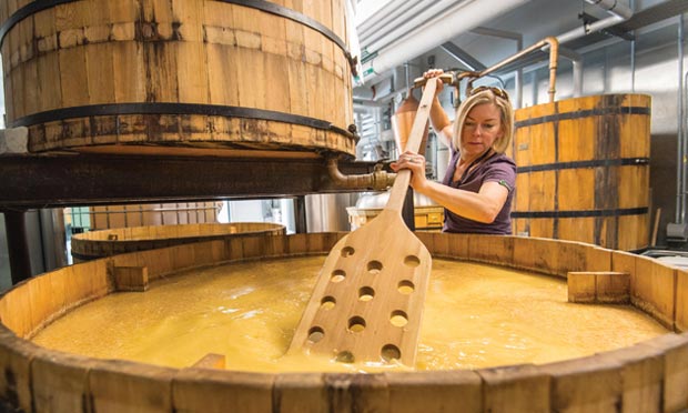 At Marble Distilling, you can see owner Connie Baker mix a mash and partake of the product