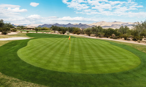 A greenside shot from Tonto Verde in Arizona