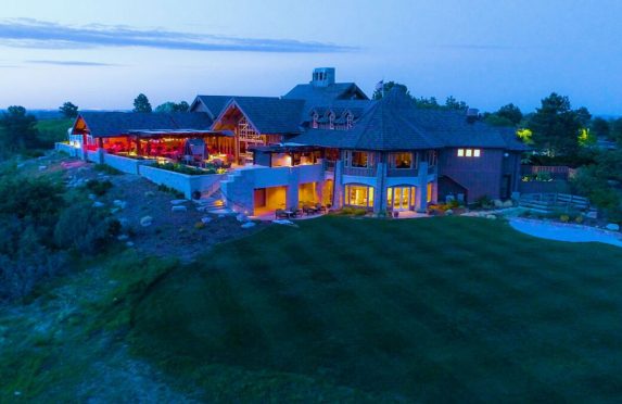 Clubhouse at Night at Castle Pines