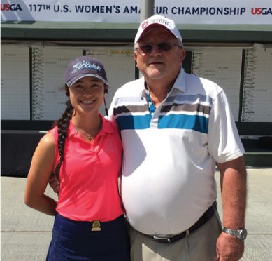 Mary Weinstein with her long-time coach Terry Stearman