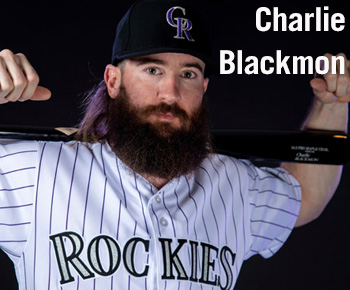 Charlie Blackmon of the Colorado Rockies at Spring Training