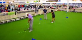 the putting green at the PGA TOUR Superstore