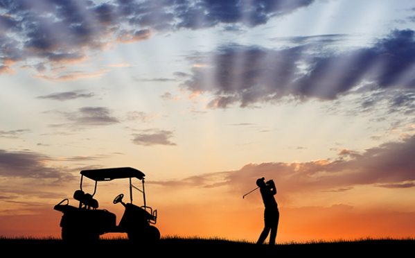 Twilight Golfer
