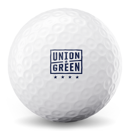 Union Green golf ball by The Acushnet Company