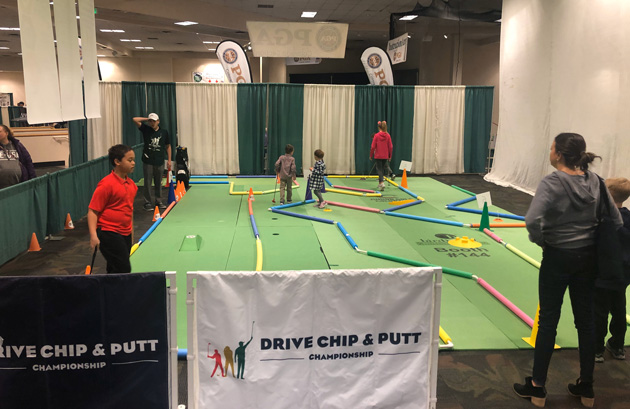 Drive Chip and Putt area at Denver Golf Expo