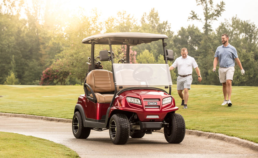 Club Car Onward two passenger model in red