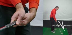 Club face angle backswing drill