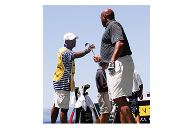 Charles Barkley Playing at the American Century Celebrity Tournament at Edgewater Tahoe Golf Course