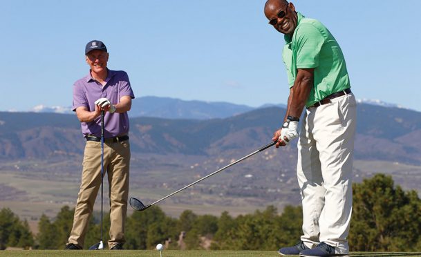 Anthony Cotton, Editor, teeing off