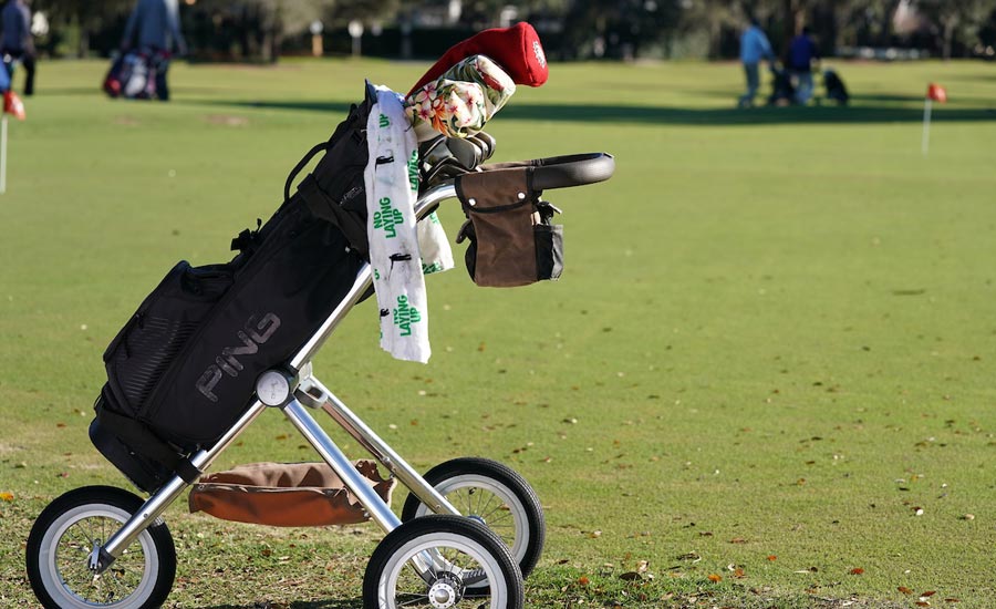 The Walker Trolley is a high-functioning, lightweight push cart that will up your golf game.