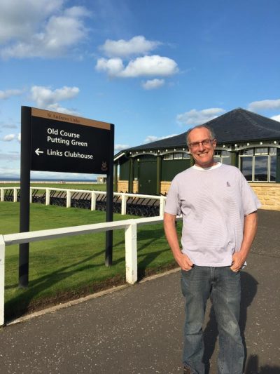 Jon Rizzi at St. Andrews, Scotland