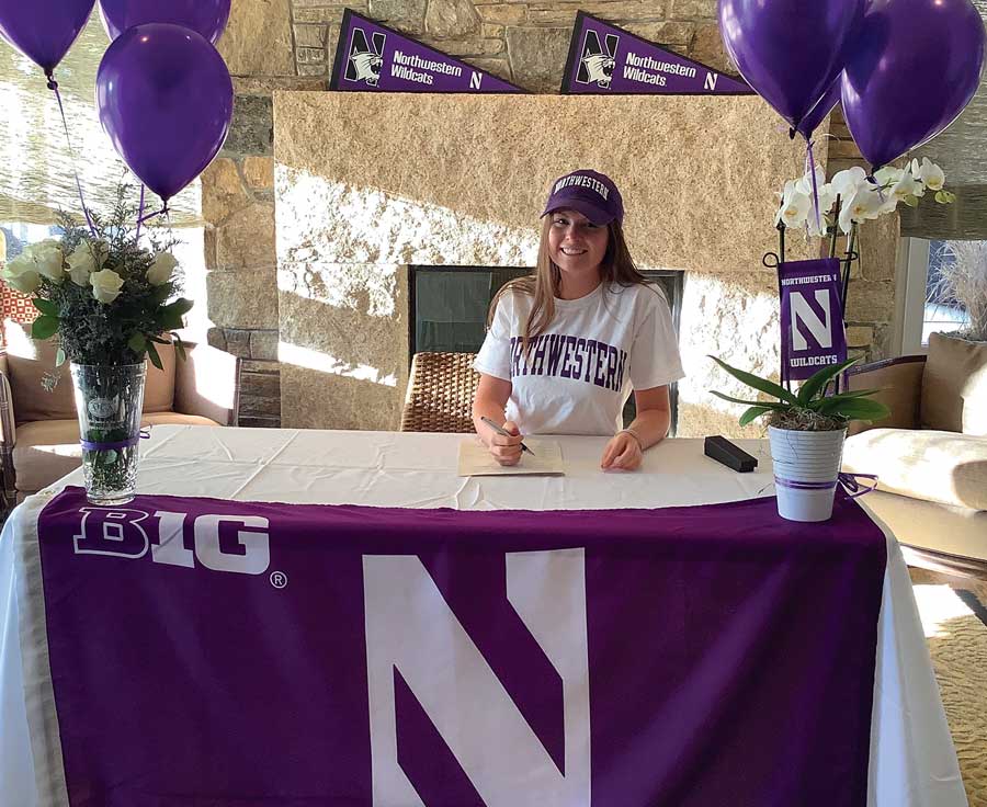 FROM MUSTANG TO WILDCAT: Charlotte Hillary, a star at Kent Denver who will play for Northwestern University in the fall, says it’s “weird” that she may not get to compete in another junior event in the state in which she excelled.