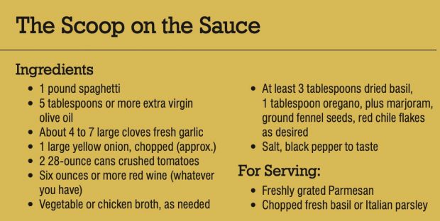 Getting Sauced Recipe