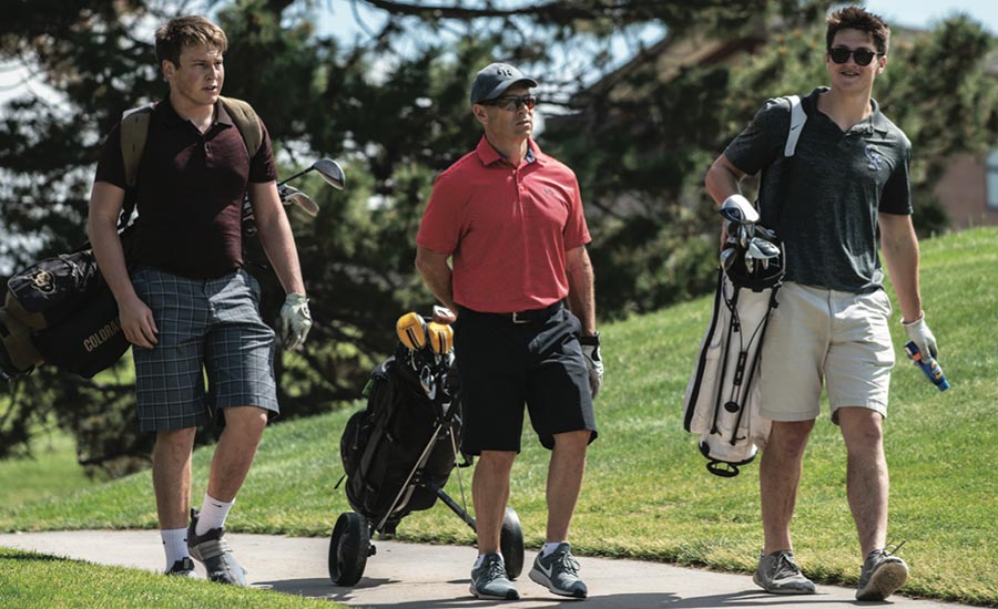 Drew Goodman with his two sons.