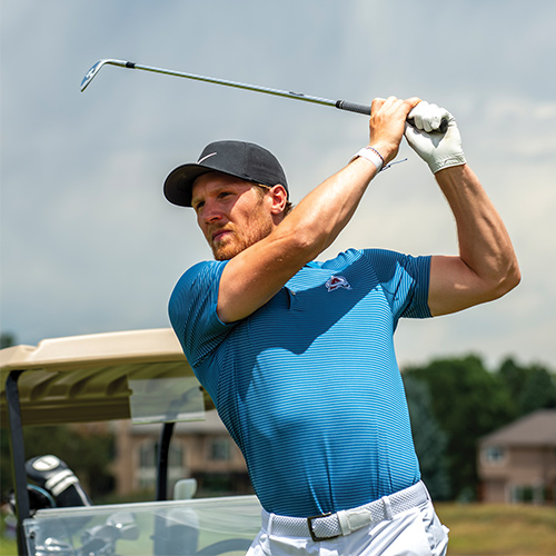 Gabe Landeskog Golfing