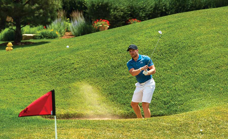 Gabe Landeskog Golfing 2