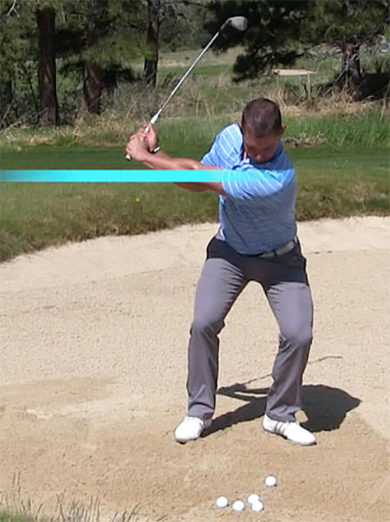 GOLFTEC Hitting Sand Shots at Various Distances Colorado AvidGolfer