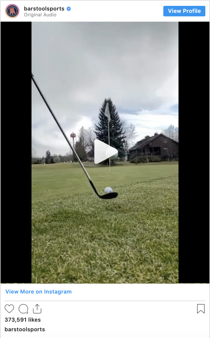 Trick Shot - via Barstool Sports