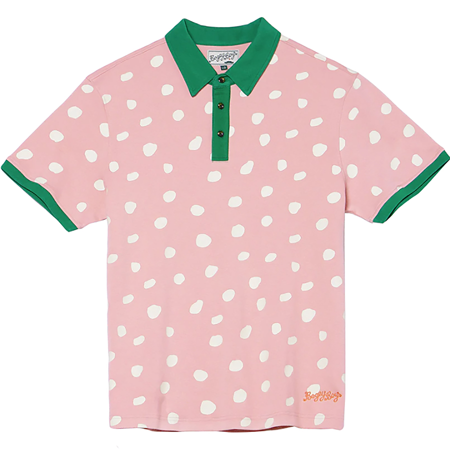 Bogey Boys dalmation polo pink