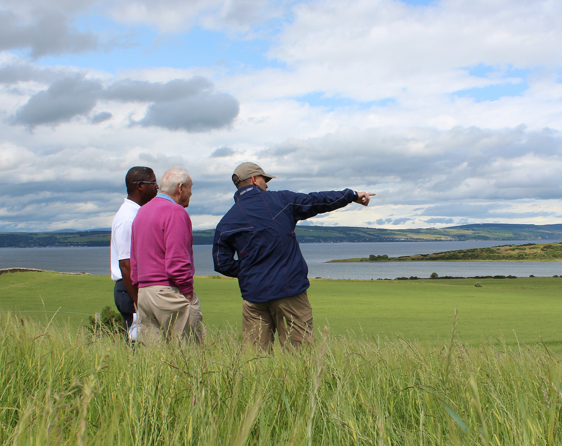 Brandon Johnson, Arnold Palmer and Thad Layton perform a site visit