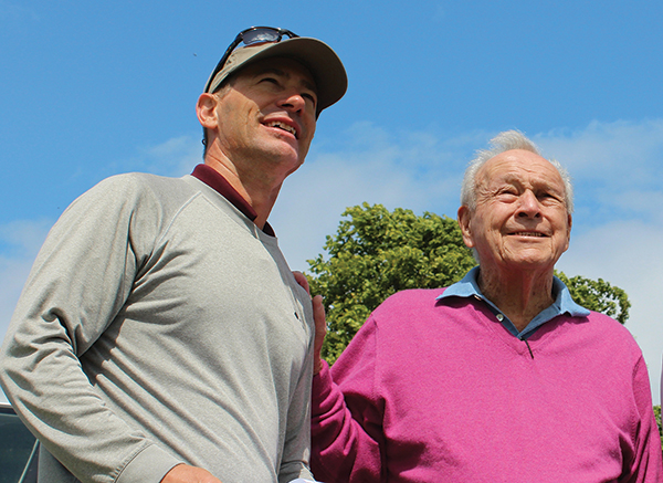 Thad Layton with Arnold Palmer
