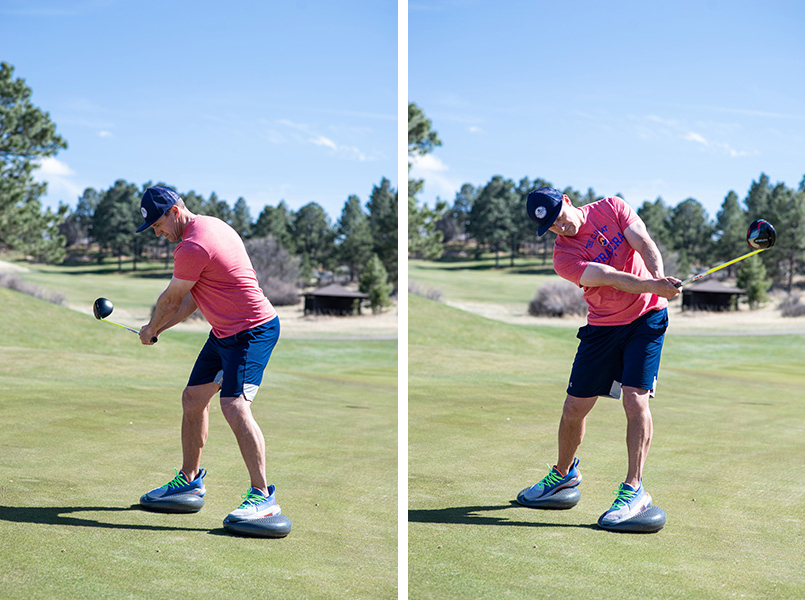 Jason Witczak demonstrates the balance drill