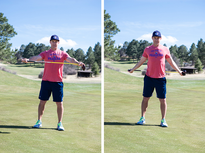 Jason Witczak demonstrates the shoulder stretch