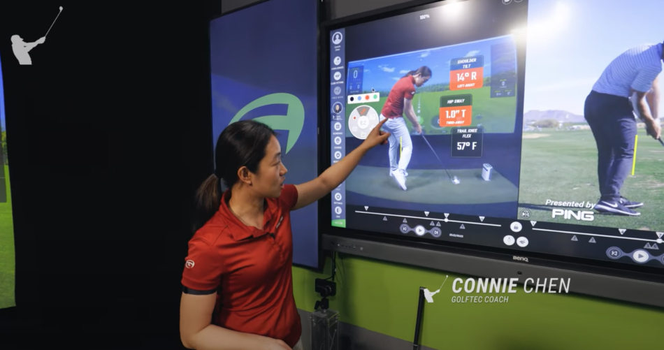 Learn how the trail knee or right knee for right-handed golfers should move in the downswing to create speed and solid contact.