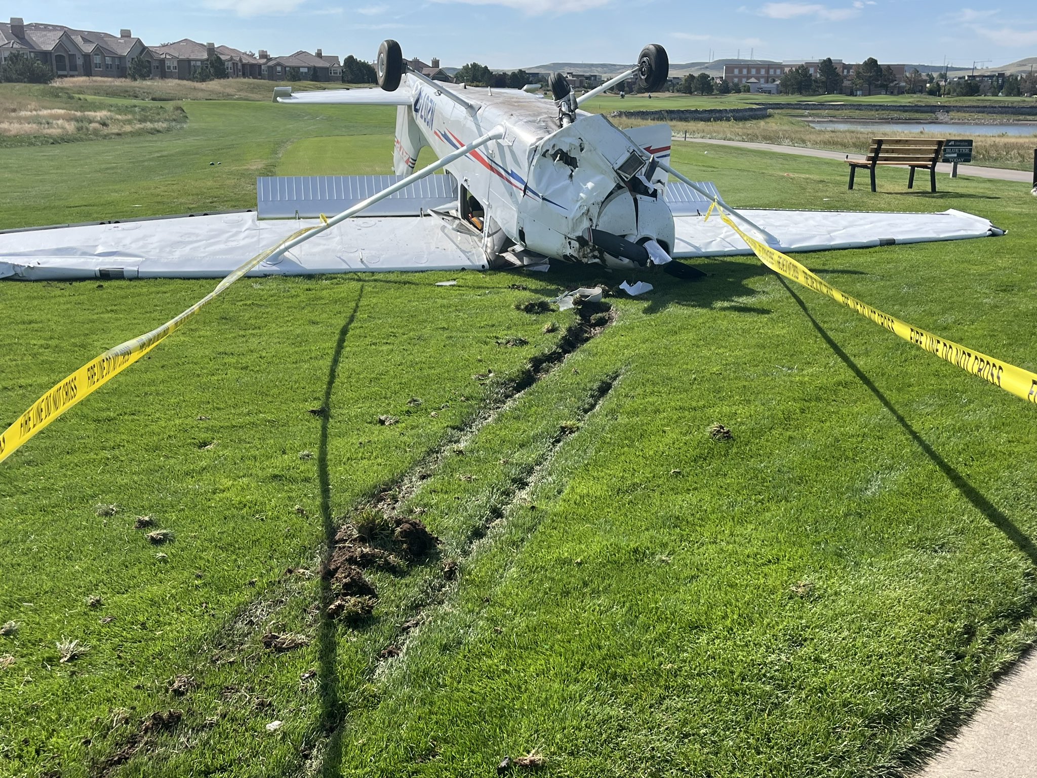 Plane crashes on Meridian Golf Course Colorado AvidGolfer